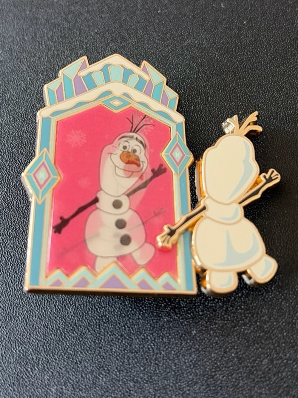 Disney Olaf Mirror Enamel Pin — Shanghai Disney